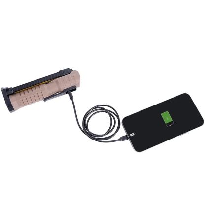 LED Hämardatav laetav töö taskulamp akupanga funktsiooniga LED/4W/5V IPX4 600 läikiv 2000 mAh