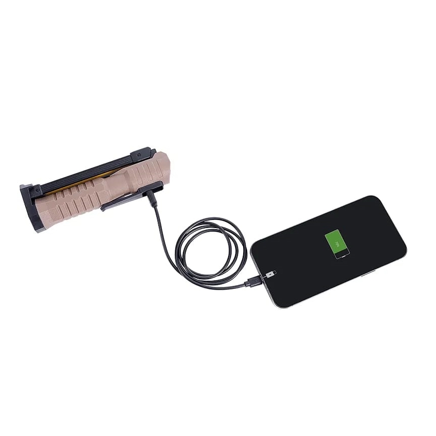LED Hämardatav laetav töö taskulamp akupanga funktsiooniga LED/4W/5V IPX4 600 läikiv 2000 mAh