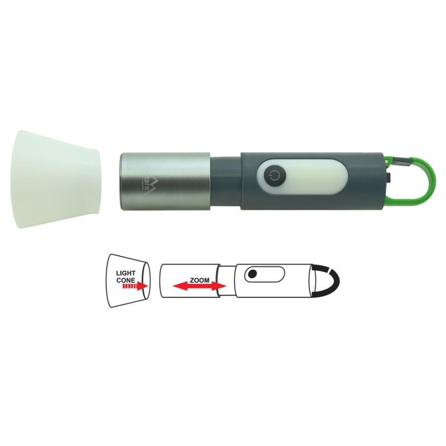 LED Laetav taskulamp LED/10W/3,7V 750 lm 10h