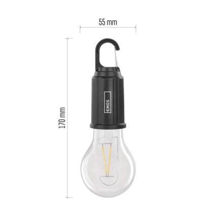 LED-laetav taskulamp LED/USB IP44 90 lm 400 mAh
