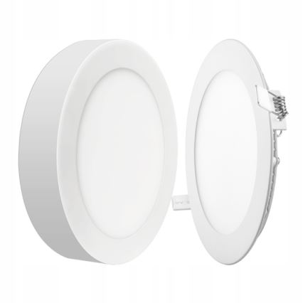 LED Laevalgusti 2in1 LED/18W/230V 4500K d. 22,6 cm valge