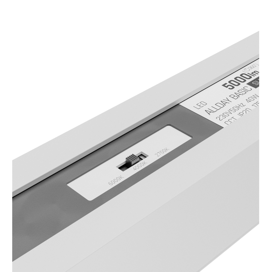 LED laevalgusti ALLDAY BASIC LED/20/30/40W/230V 2700/4000/6000K 120 cm valge