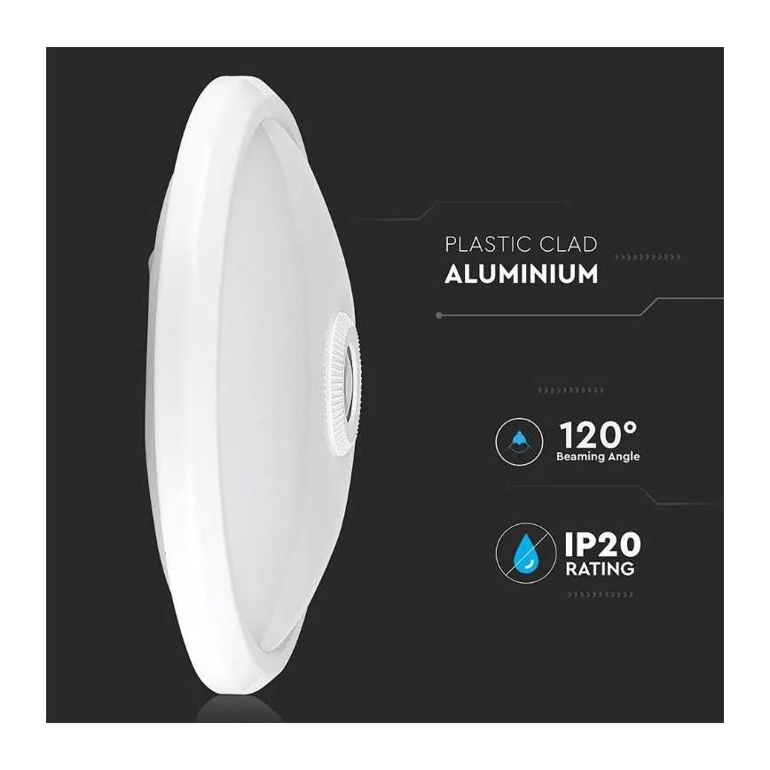LED Laevalgusti anduriga SAMSUNG CHIP LED/12W/230V 4000K