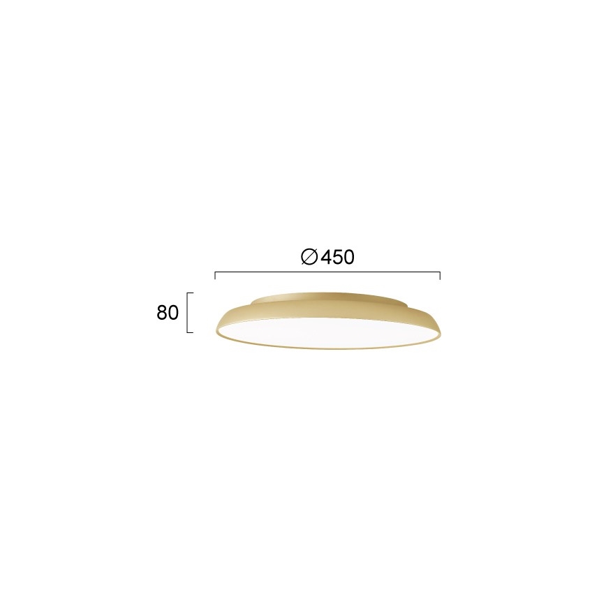 LED laevalgusti ART LED/40W/230V kuldne