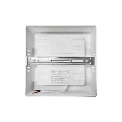LED Laevalgusti BLOCK LED/12W/230V 4000K 16,7x16,7 cm valge