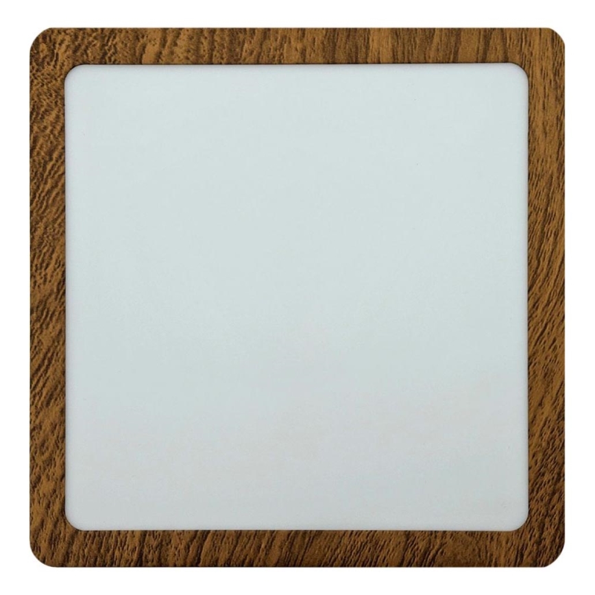 LED Laevalgusti BLOCK LED/18W/230V 4200K 22x22 cm pruun