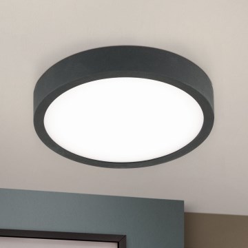 LED Laevalgusti BULLY LED/12W/230V d. 14 cm must