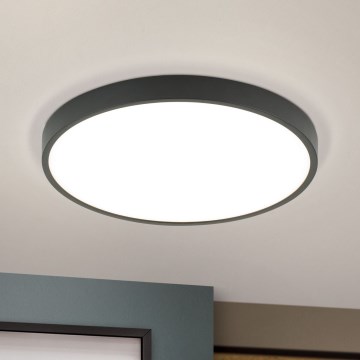LED Laevalgusti BULLY LED/28W/230V d. 28 cm must