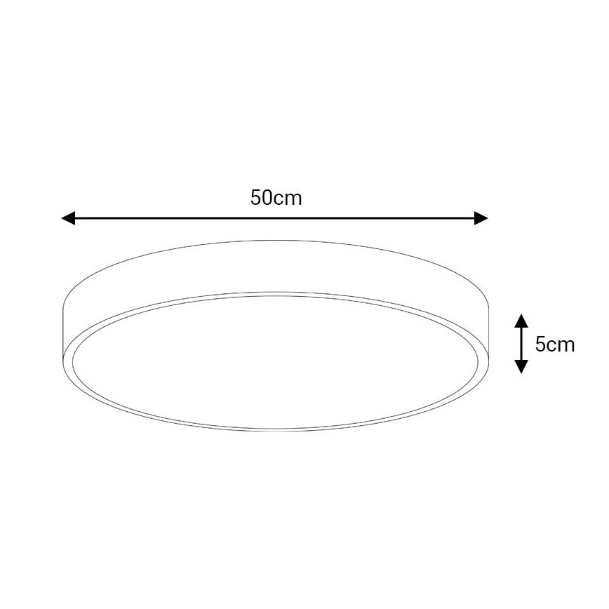 LED Laevalgusti FELIZ LED/50W/230V 4000K d. 50 cm must
