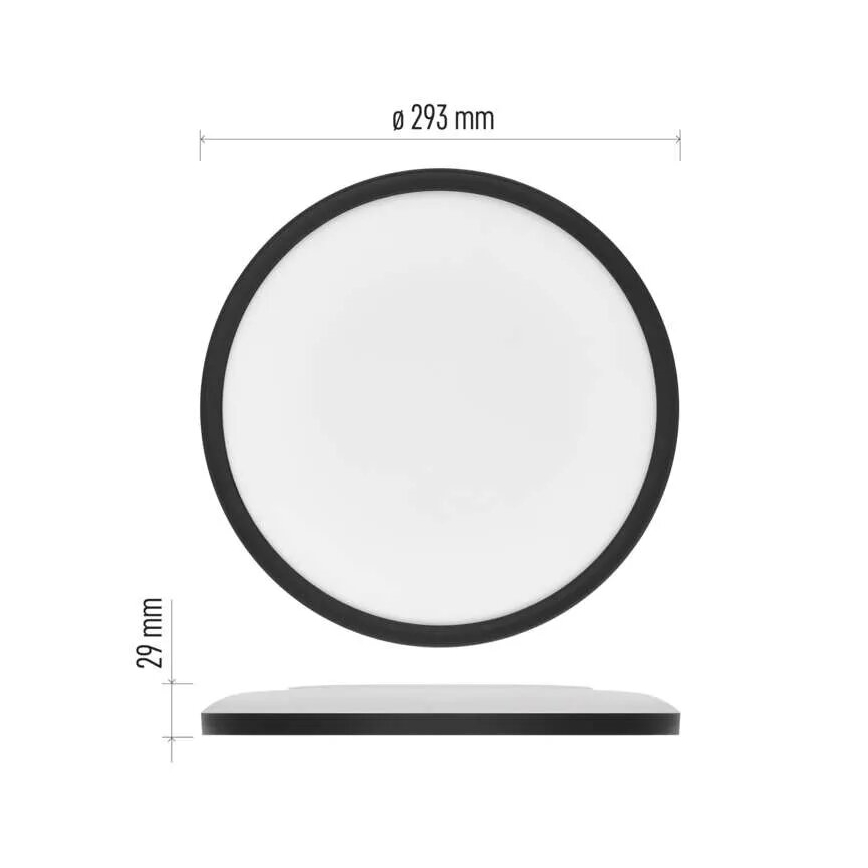 LED Laevalgusti FLORI LED/18W/230V 4000K must d. 29 cm