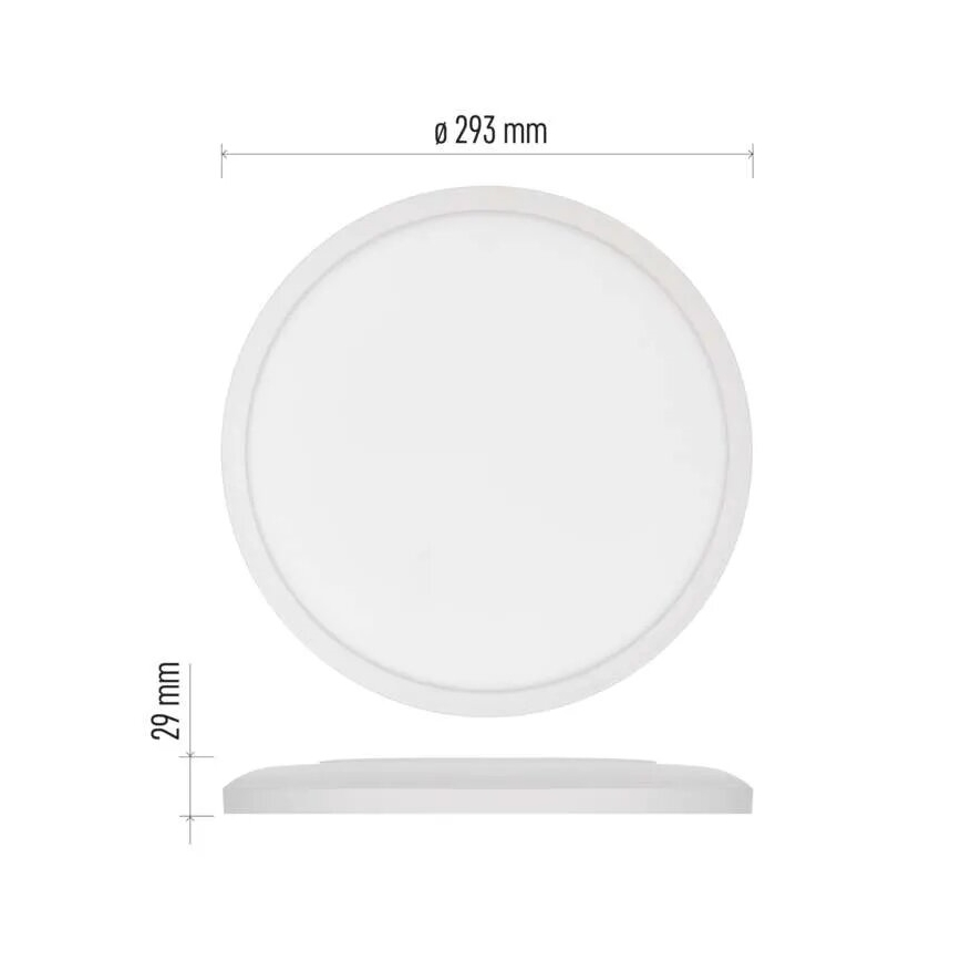 LED Laevalgusti FLORI LED/18W/230V 4000K valge d. 29 cm