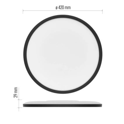LED Laevalgusti FLORI LED/22W/230V 4000K must d. 42 cm