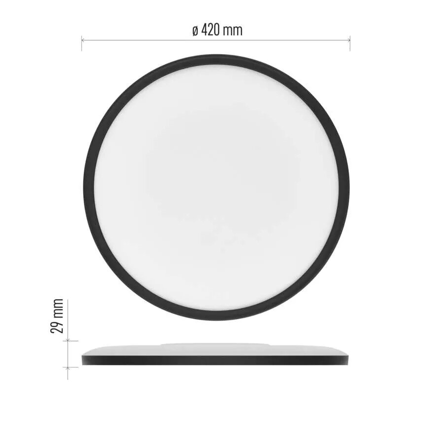 LED Laevalgusti FLORI LED/22W/230V 4000K must d. 42 cm