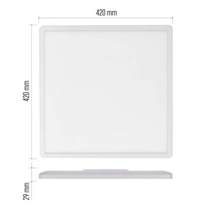 LED Laevalgusti FLORI LED/22W/230V 4000K valge 42x42 cm
