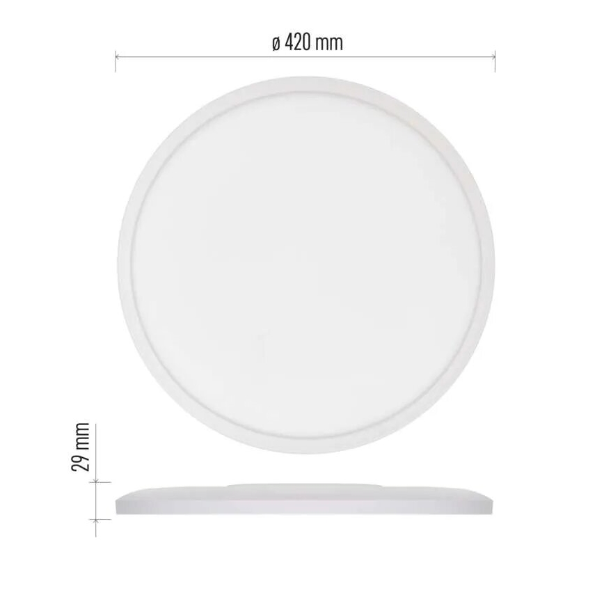 LED Laevalgusti FLORI LED/22W/230V 4000K valge d. 42 cm