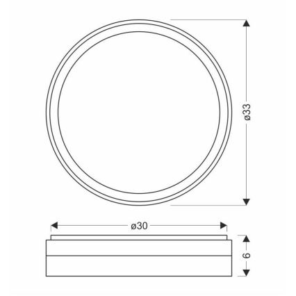 LED Laevalgusti FLORIDA LED/18W/230V must