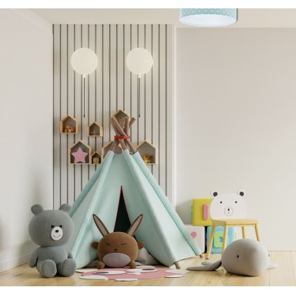 LED Laevalgusti GALAXY KIDS LED/24W/230V tähed roheline/valge