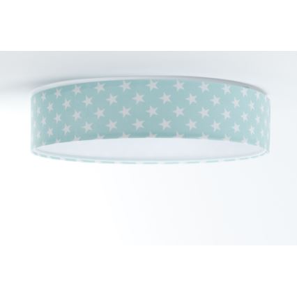 LED Laevalgusti GALAXY KIDS LED/24W/230V tähed roheline/valge