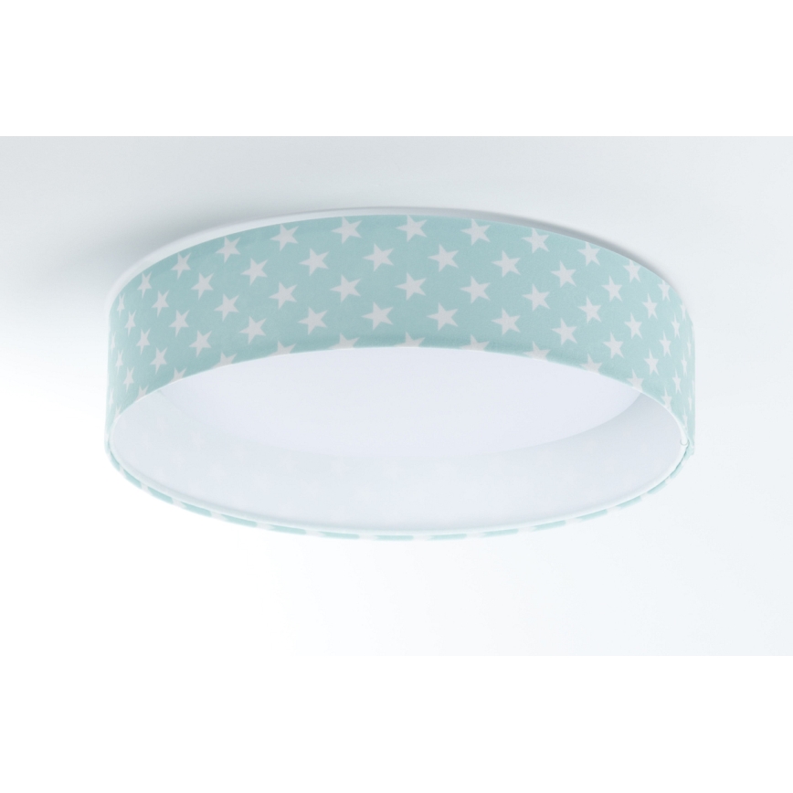 LED Laevalgusti GALAXY KIDS LED/24W/230V tähed roheline/valge