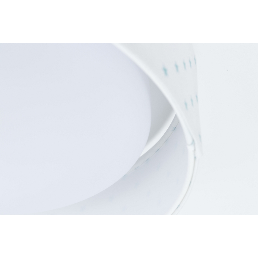 LED Laevalgusti lastetuppa GALAXY KIDS LED/24W/230V tähed valge/türkiis