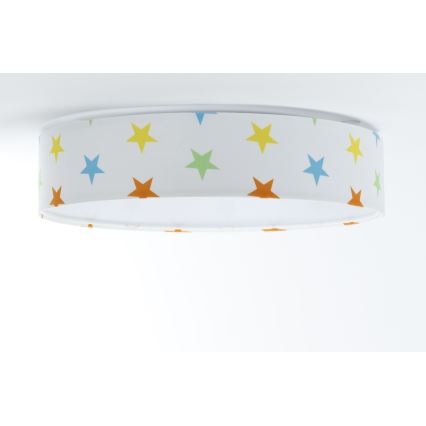 LED Laevalgusti lastetuppa GALAXY KIDS LED/24W/230V tähed värviline