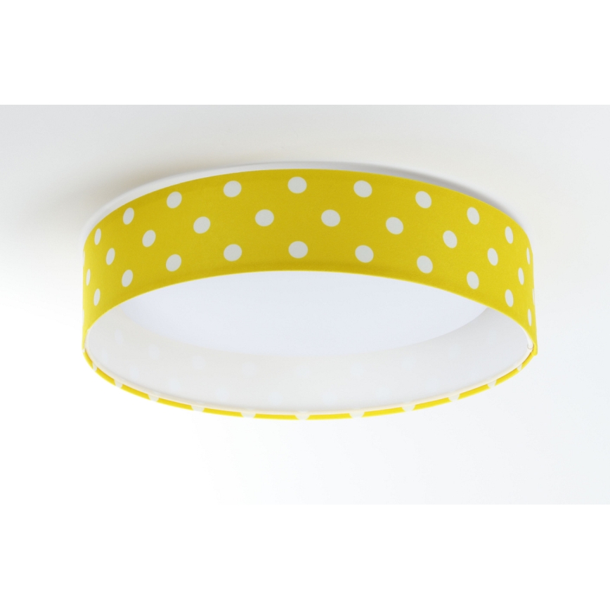 LED Laevalgusti lastetuppa GALAXY KIDS LED/24W/230V täpid kollane/valge