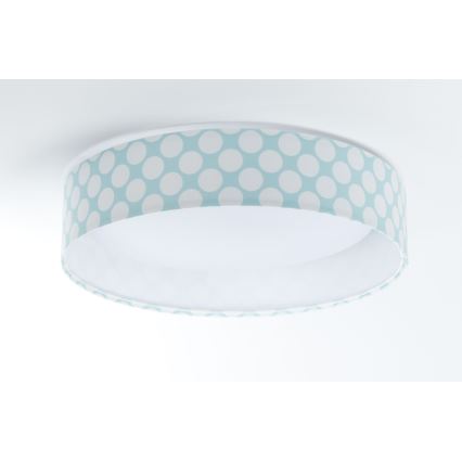 LED Laevalgusti lastetuppa GALAXY KIDS LED/24W/230V täpid roheline/valge