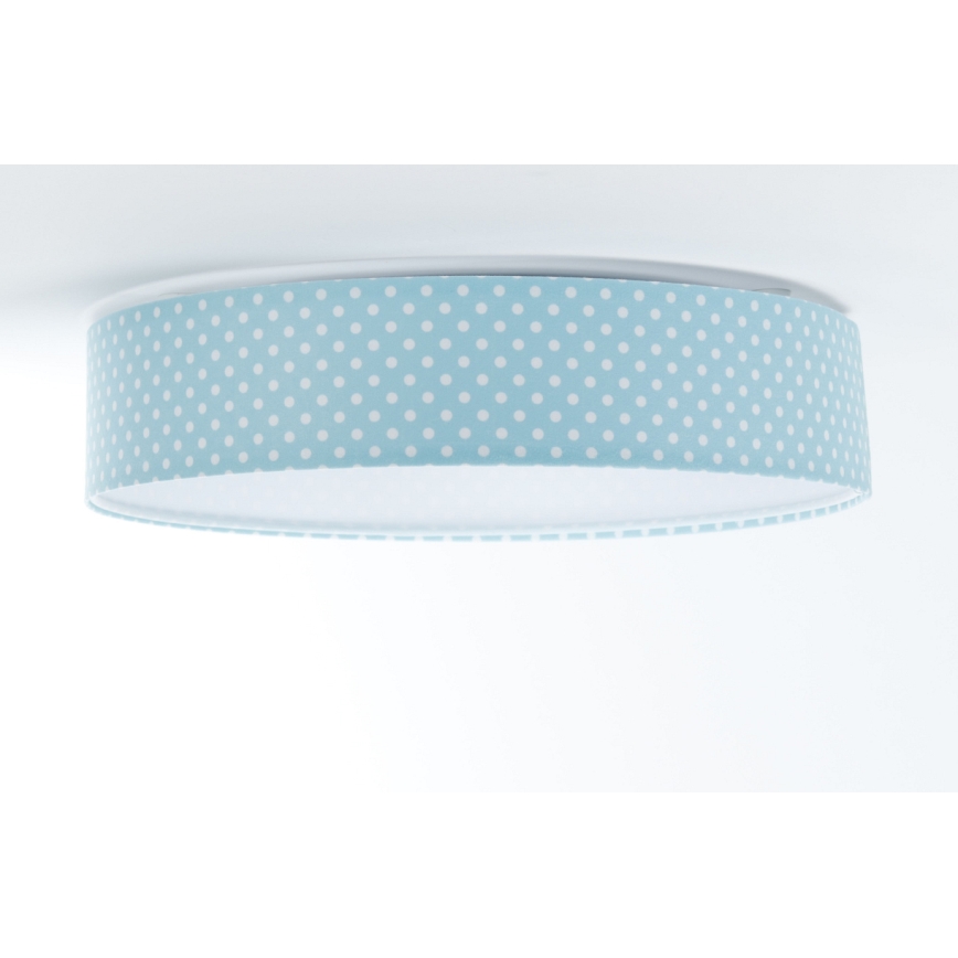 LED Laevalgusti lastetuppa GALAXY KIDS LED/24W/230V täpid türkiis/valge