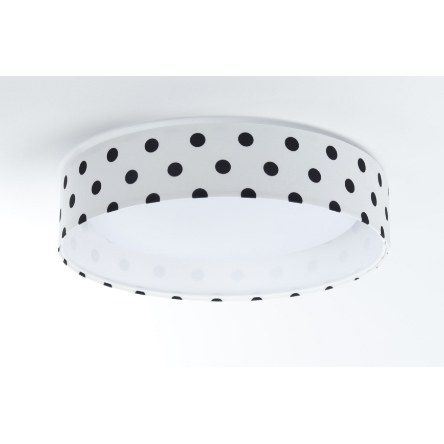 LED Laevalgusti lastetuppa GALAXY KIDS LED/24W/230V täpid valge/must