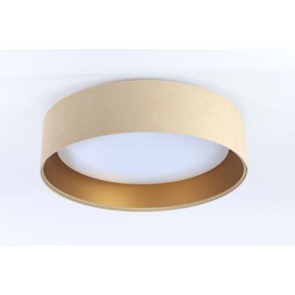 LED laevalgusti GALAXY LED/24W/230V, läbimõõt 44 cm, beež/kuldne