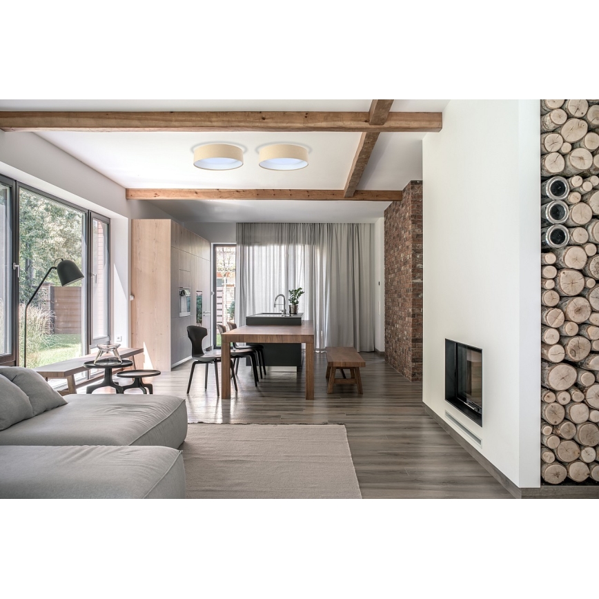 LED laelamp GALAXY LED/24W/230V läbimõõt 44 cm beež/valge