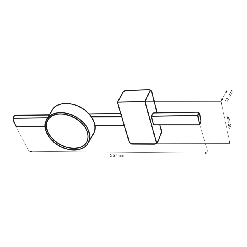 LED Laevalgusti JOY 1xGX53/6W/230V must