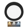 LED Laevalgusti LADA LED/25W/230V 3000/4000/6000K d. 30 cm must
