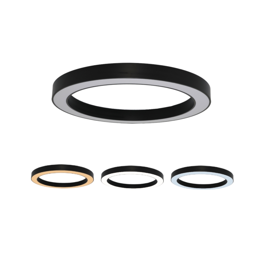 LED laevalgusti LED/100W/230V 3000/4000/6500K läbimõõt 100 cm must