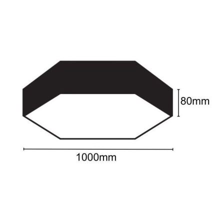 LED Laevalgusti LED/100W/230V 4000K d. 100 cm