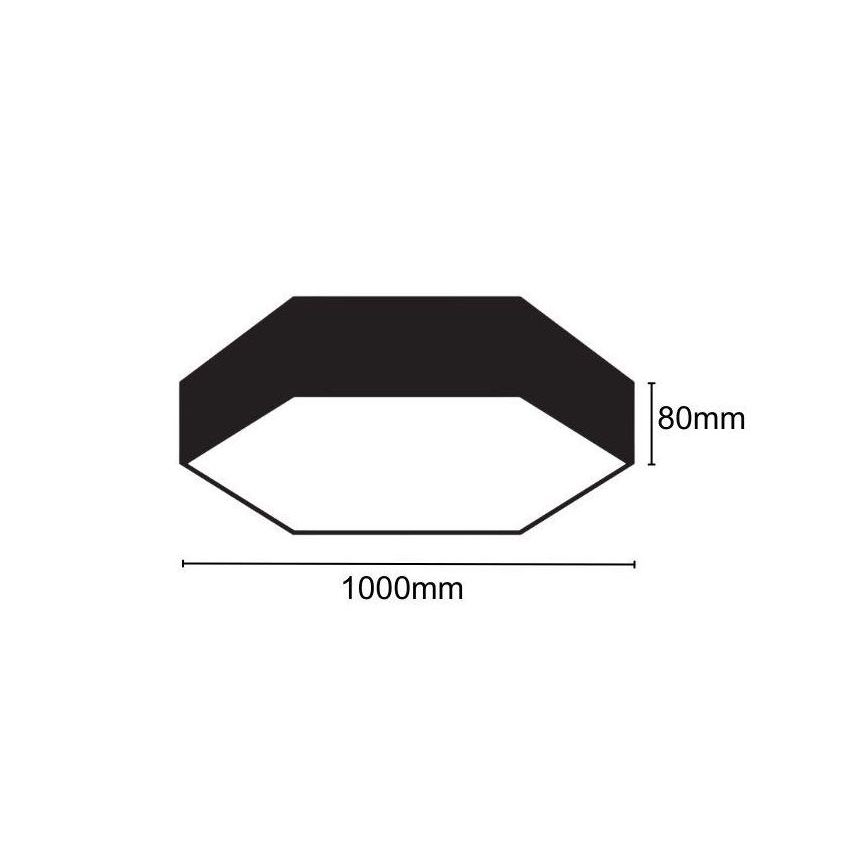 LED Laevalgusti LED/100W/230V 4000K d. 100 cm