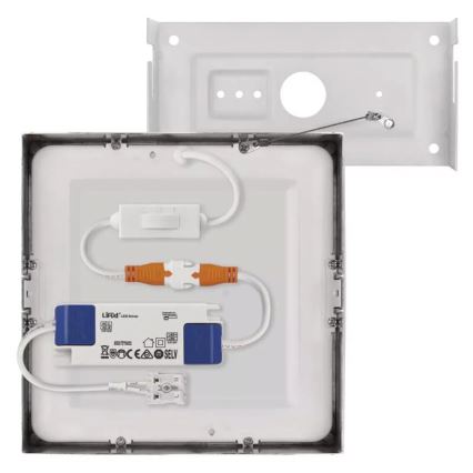 LED Laevalgusti NEXXO LED/12,5W/230V 3000/3500/4000K 17x17 cm läikiv kroom