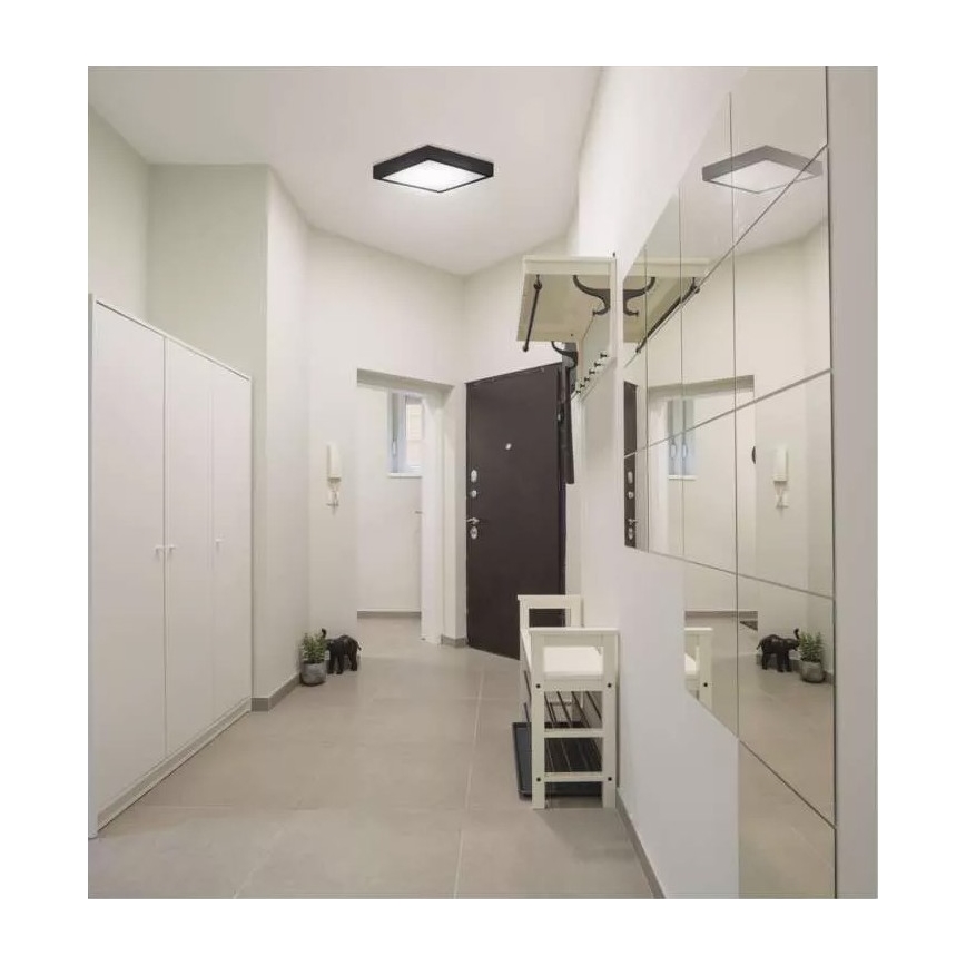 LED Laevalgusti NEXXO LED/12,5W/230V 3000/3500/4000K 17x17 cm must