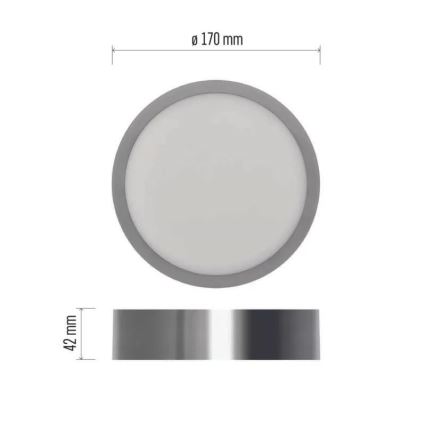 LED Laevalgusti NEXXO LED/12,5W/230V 3000/3500/4000K d. 17 cm matt kroom