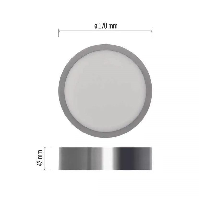 LED Laevalgusti NEXXO LED/12,5W/230V 3000/3500/4000K d. 17 cm matt kroom