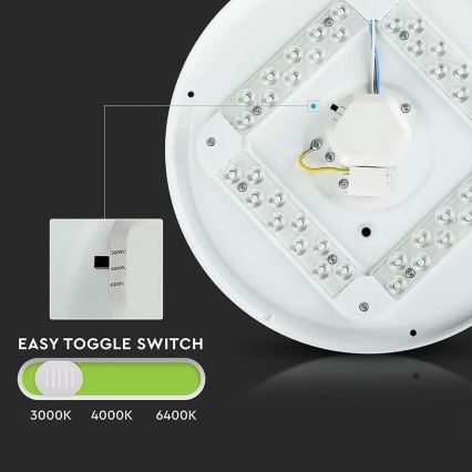 LED Laevalgusti LED/12W/230V 26cm 3000K/4000K/6400K