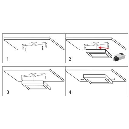 LED Laevalgusti LED/12W/230V 4200K 16,3x16,3 cm valge