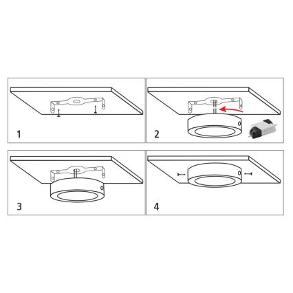 LED Laevalgusti LED/12W/230V 4200K d. 16 cm valge