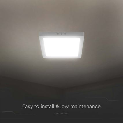 LED Laevalgusti LED/12W/230V 6500K 16,7x16,7 cm valge