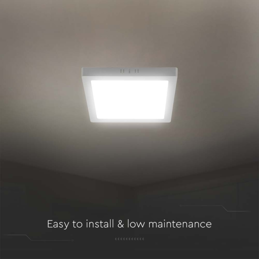 LED Laevalgusti LED/12W/230V 6500K 16,7x16,7 cm valge