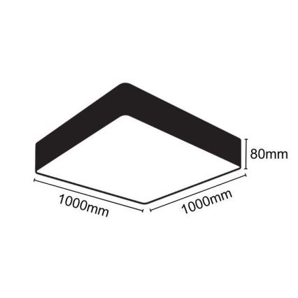 LED Laevalgusti LED/170W/230V 4000K 100x100 cm