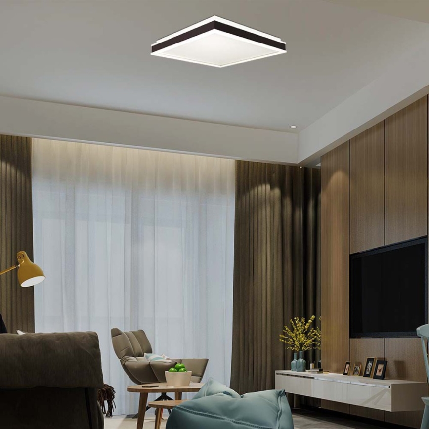 LED Laevalgusti LED/18W/230V 4000K 35x35 cm must