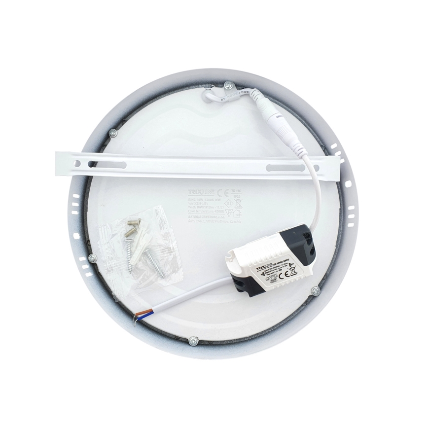 LED Laevalgusti LED/18W/230V 4200K d. 21 cm valge