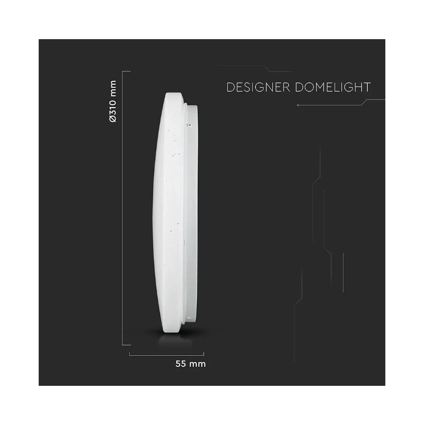 LED Laevalgusti LED/18W/230V d. 31 cm 3000/4000/6400K
