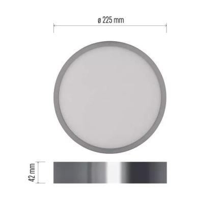 LED Laevalgusti NEXXO LED/21W/230V 3000/3500/4000K d. 22,5 cm kroom